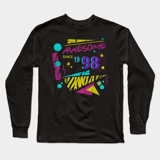 Awesome Since 1998-98’s Birthday Celebration, 41st Birthday Long Sleeve T-Shirt by ysmnlettering